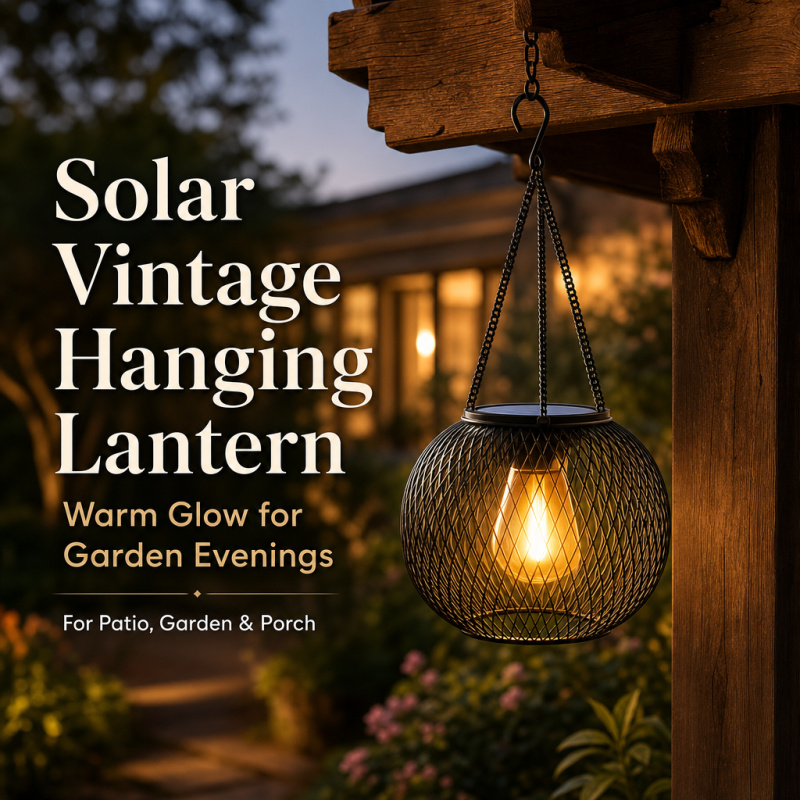 Outdoor Lighting Brands - Solarna lampa podłogowa LED do zawieszenia,