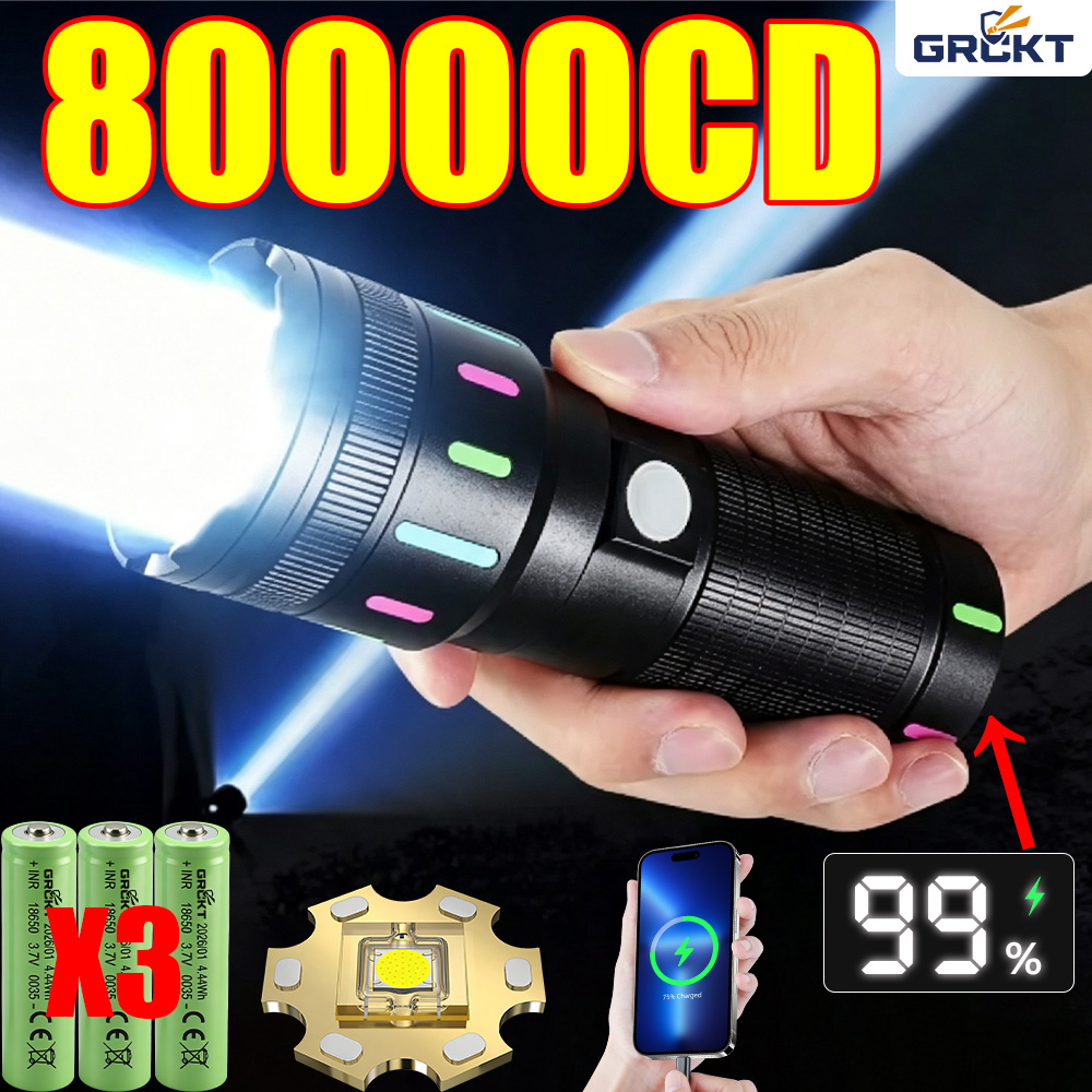 Outdoor Lighting Brands - Latarka LED o mocy 80000CD, najmocniejsza