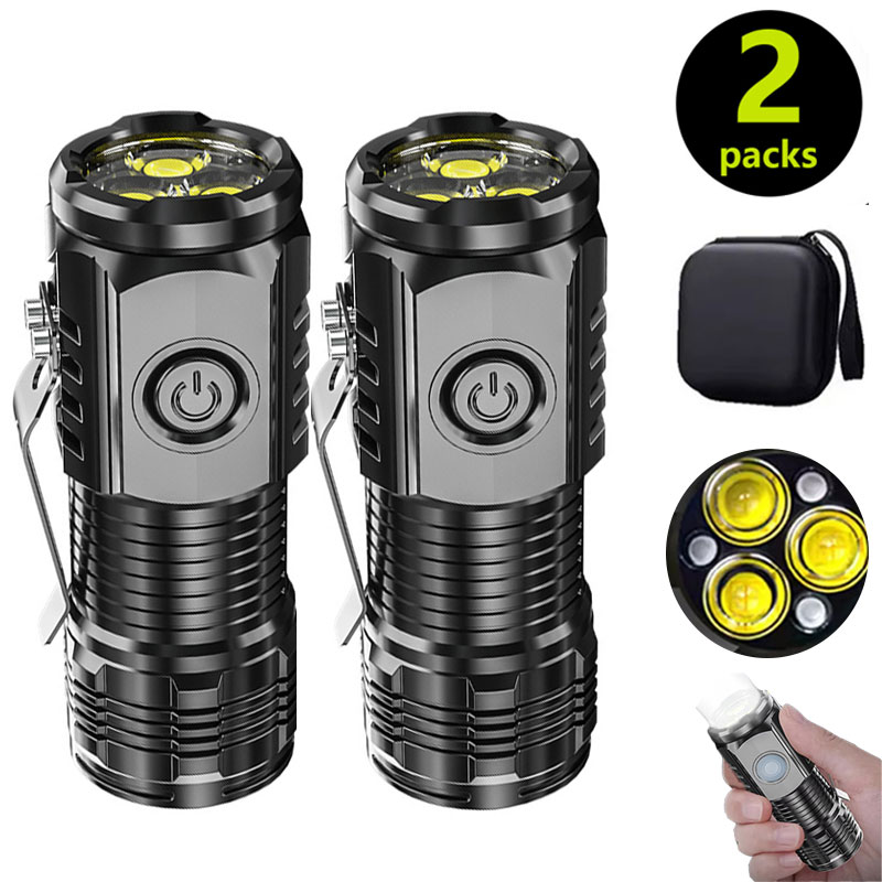 Outdoor Lighting Brands - Mini latarka 3LED z klipsem do