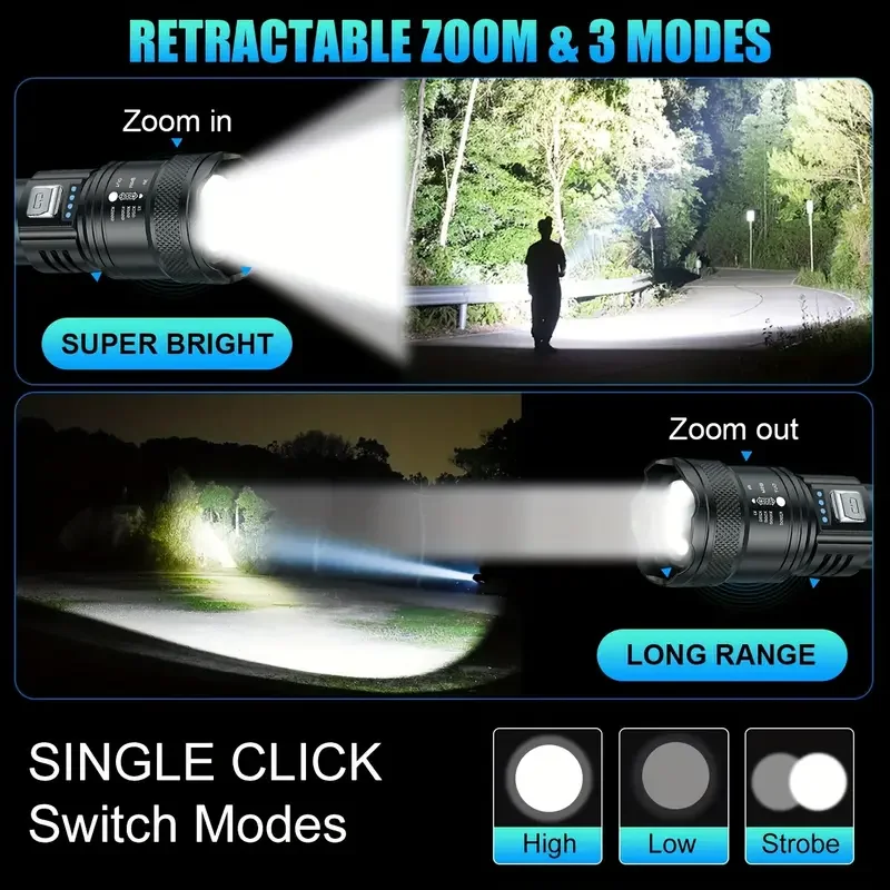 Latarka taktyczna LED 2000LM,  – Outdoor Lighting Brands recenzja i cena